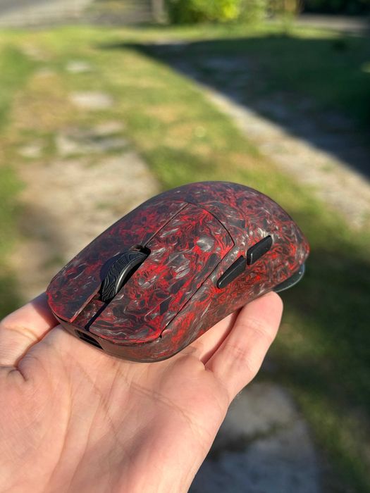 WLmouse Ying Forged 8K PAW3950HS Carbon RED