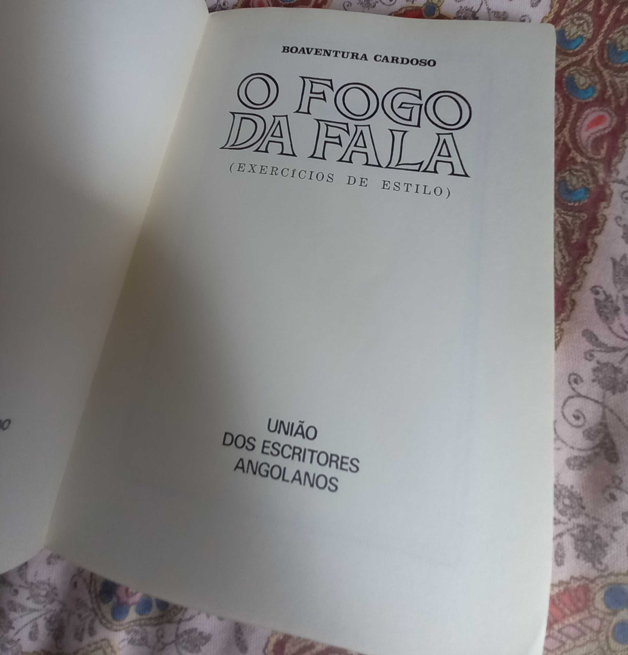 O Fogo da Fala Boaventura Cardoso literatura de Angola