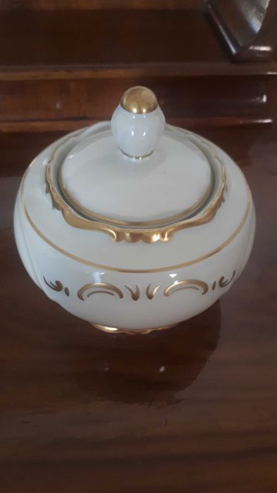 Przedwojenna Elegancka Cukiernica, Bomboniera Ręcznie malowana