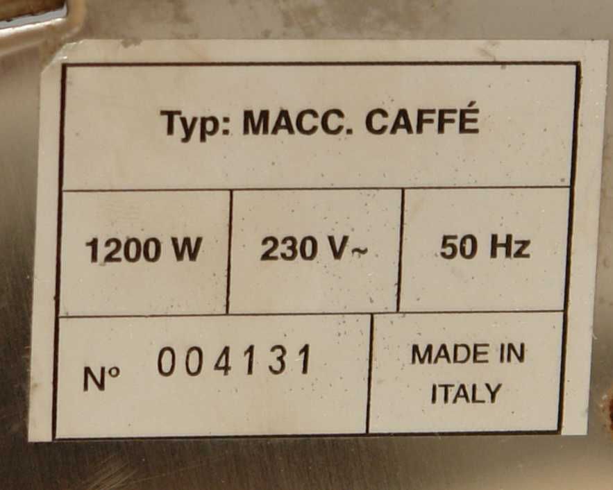Кофемашина кофеварка с кофемолкой Napoletana Macc. Caffe. Италия.