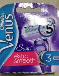 Wkłady do maszynki 3 szt,Gillette Venus Swirl extra smooth,5 ostrzy