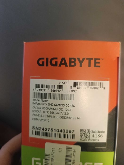 (rezerwacja) OKAZJA Gigabyte Rtx 3060 12gb