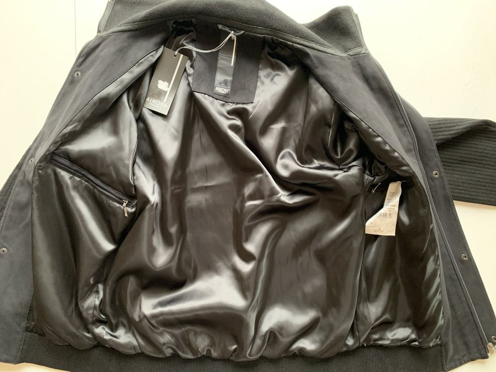 Мужская куртка ветровка Simoni чёрная размер М L (48-50)
