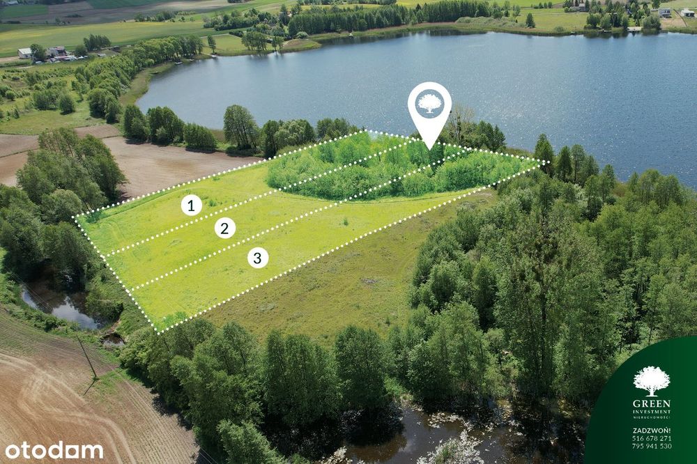 Działka nad jeziorem z linią brzegową – Brzuze, Kujawsko-Pomorskie