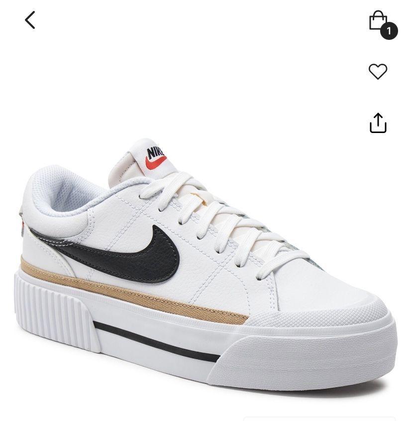 Кеди NIKE Court Legacy Lift DM7590 100 Білі