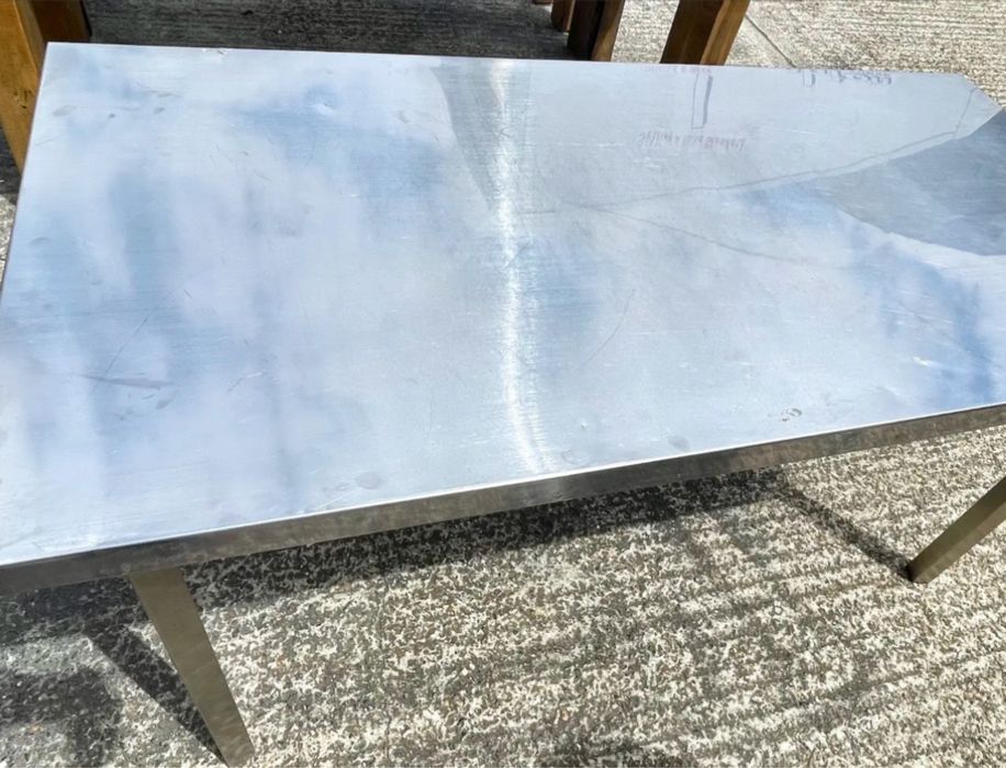 Stół aluminium / stal nierdzewna