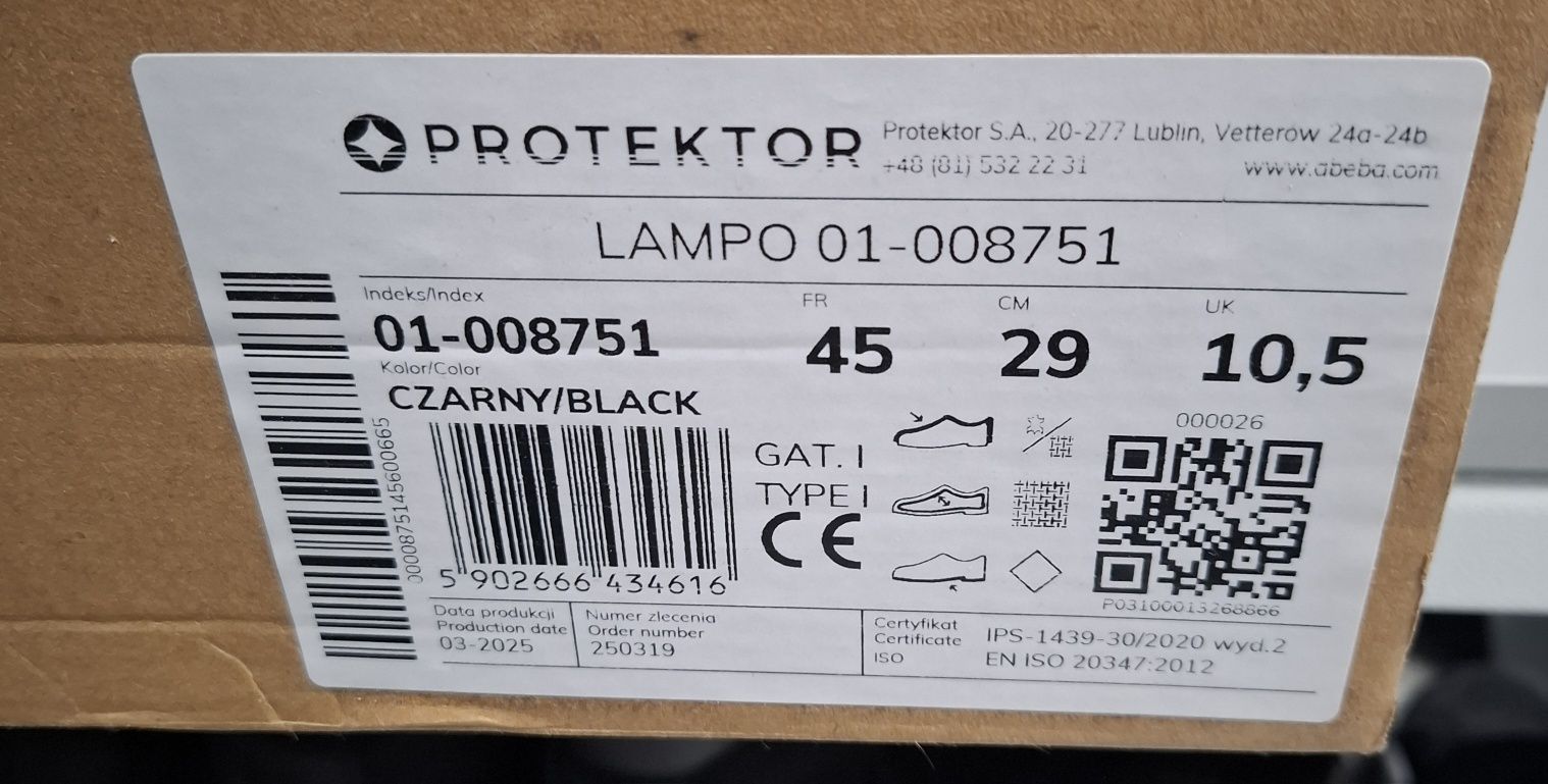Buty terenowe skórzane nowe Protektor