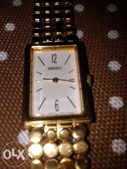 Relógio Seiko dourado