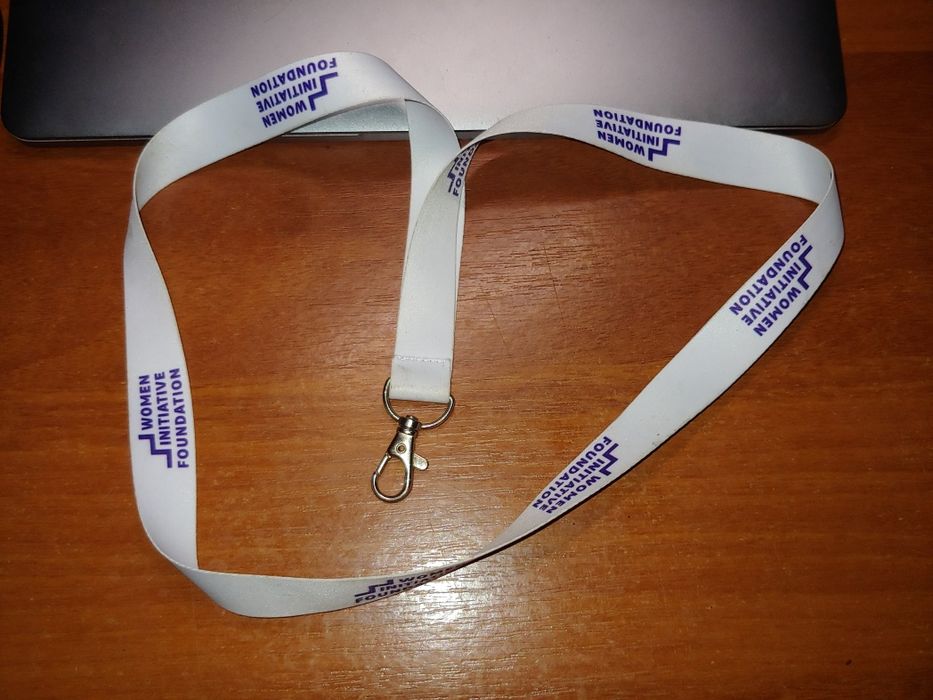Ланьярд, стрічка для бейджу Women Initiative Foundation