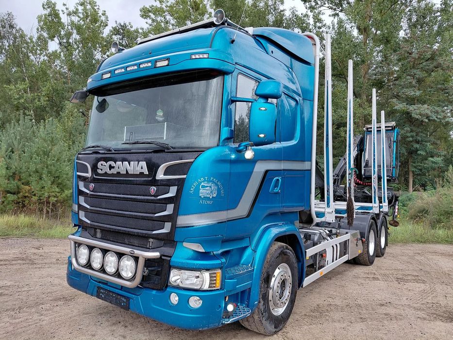 Scania R580  Scania R580 rok 2017r v kran  do drewna lasu 6x4