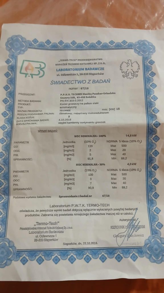 Piec na ekogroszek