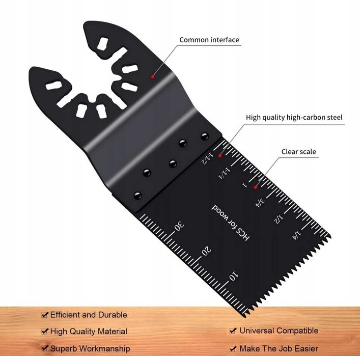 Komplet Brzeszczotów 31 szt. do Multitoola Piły Drewna Metalu Uniwersa