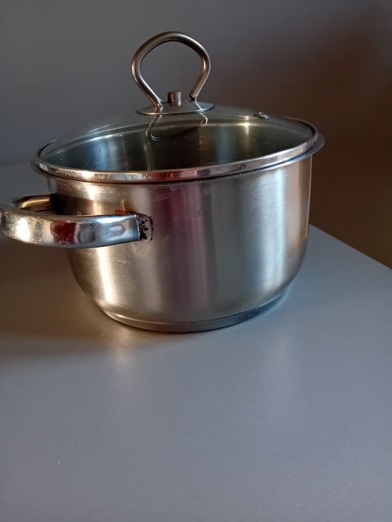 Garnek na wszystkie rodzaje kuchni z przykrywką