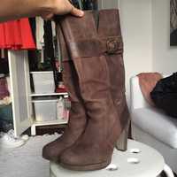 Botas Zara em pele