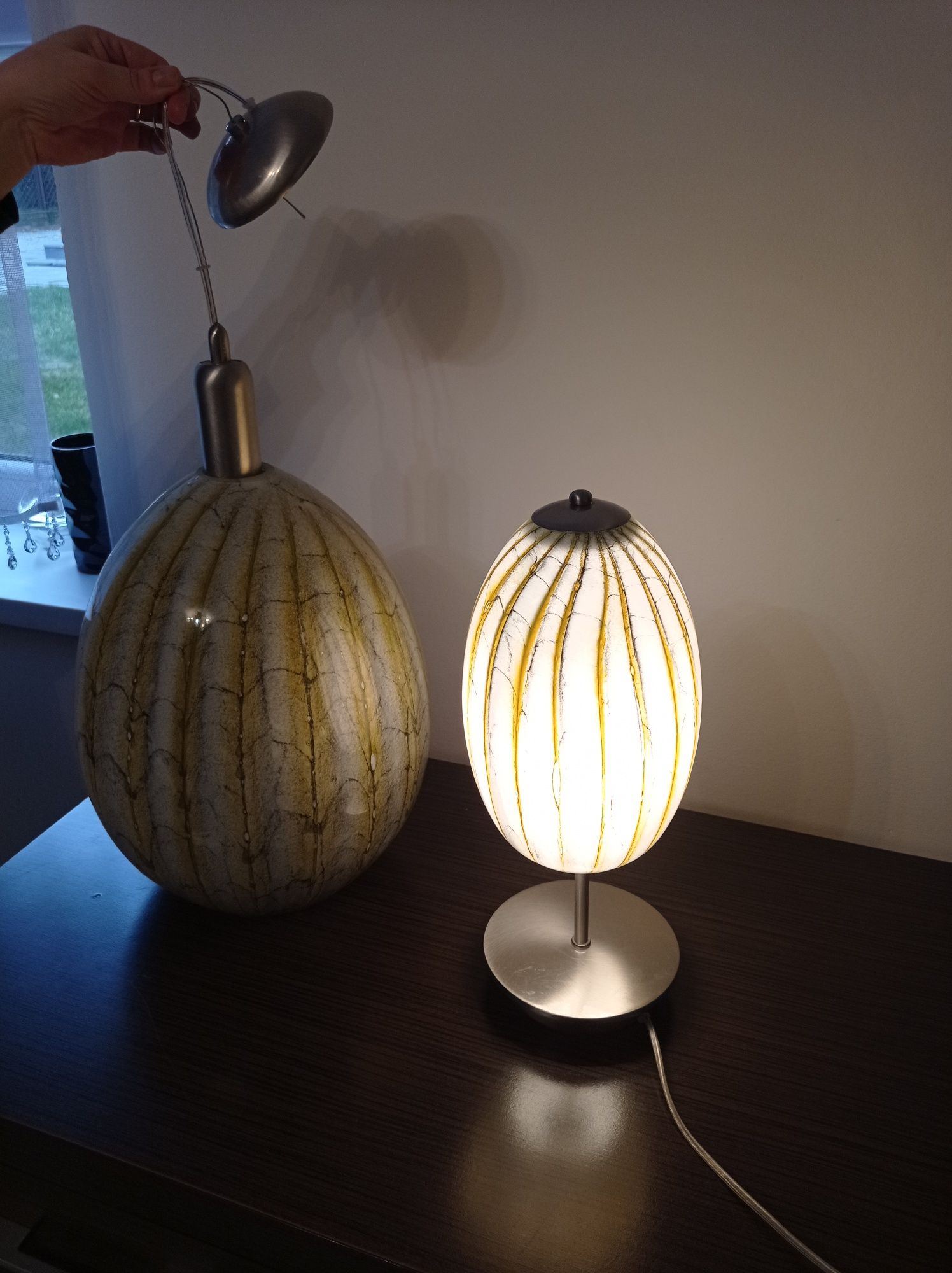 Zestaw vintage ,lampa wisząca i stojąca falko