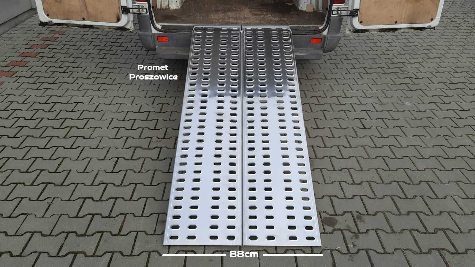 Najazdy Aluminiowe 2m x 44cm 2szt LOHR do 2T Podjazdy - Bus Przyczepa