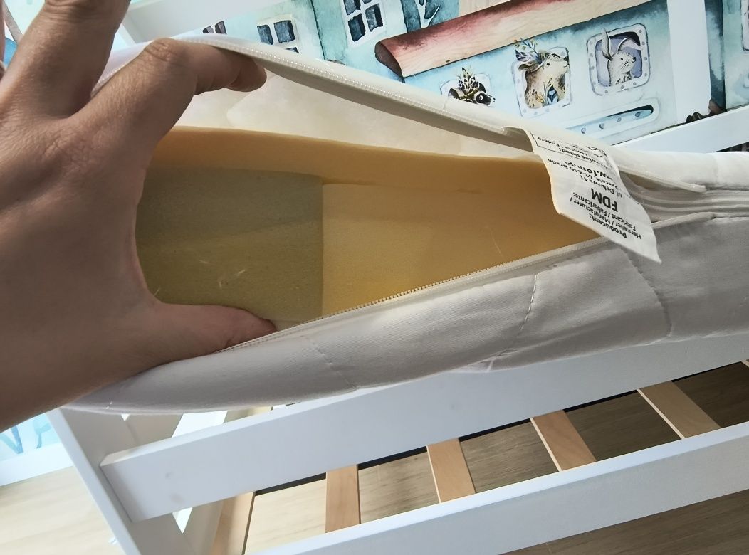 Łóżko domek z szufladą 160x80 i materacem FDM