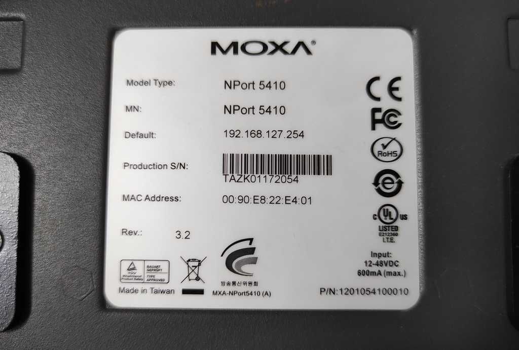 Сервер доступу Moxa NPort 5410