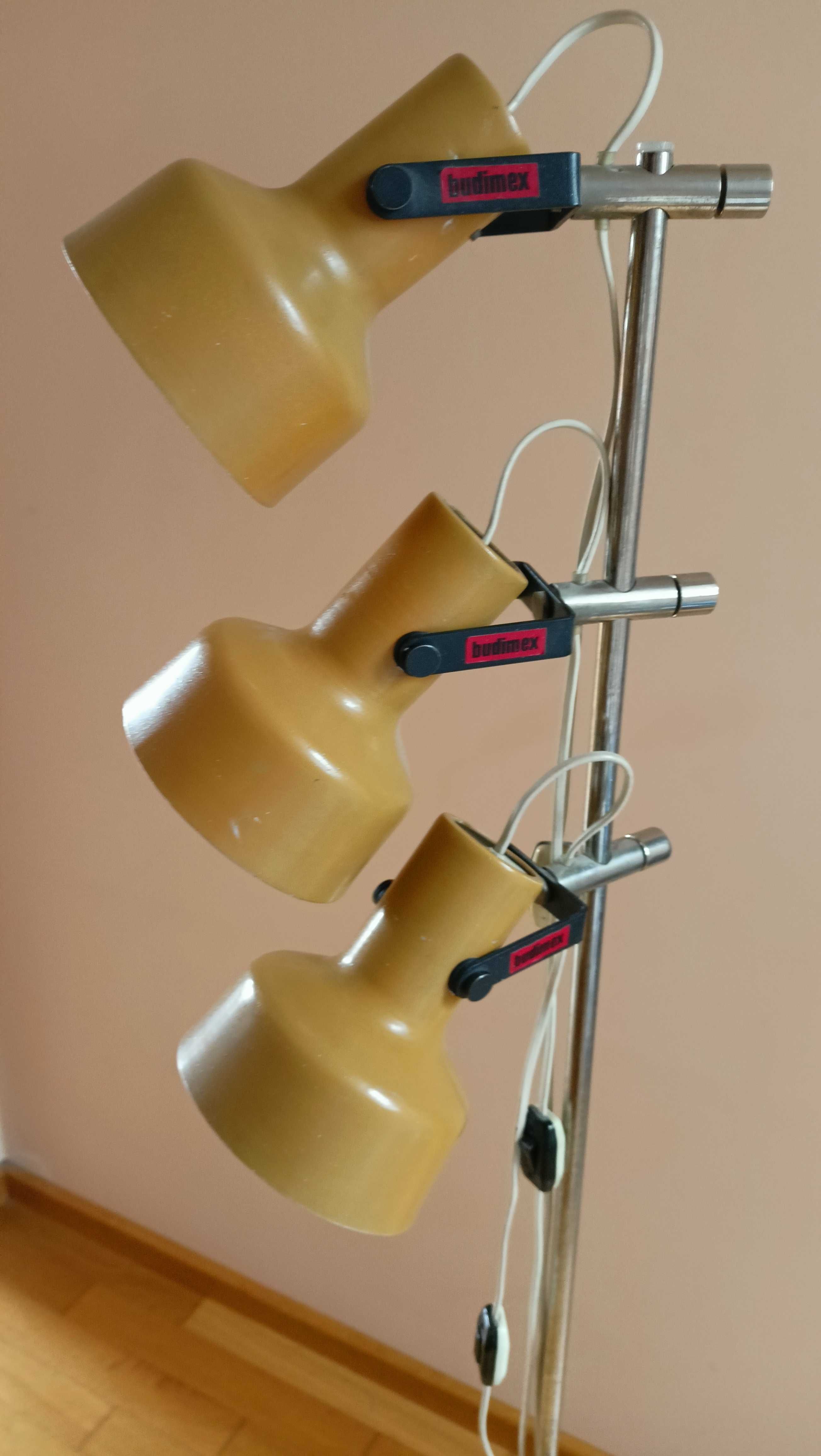 Lampa stojąca podłogowa P10-502/3-1 Polam-Gdańsk PRL vintage oryginał