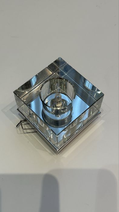 Квадратный стеклянный плафон для точечного светильника