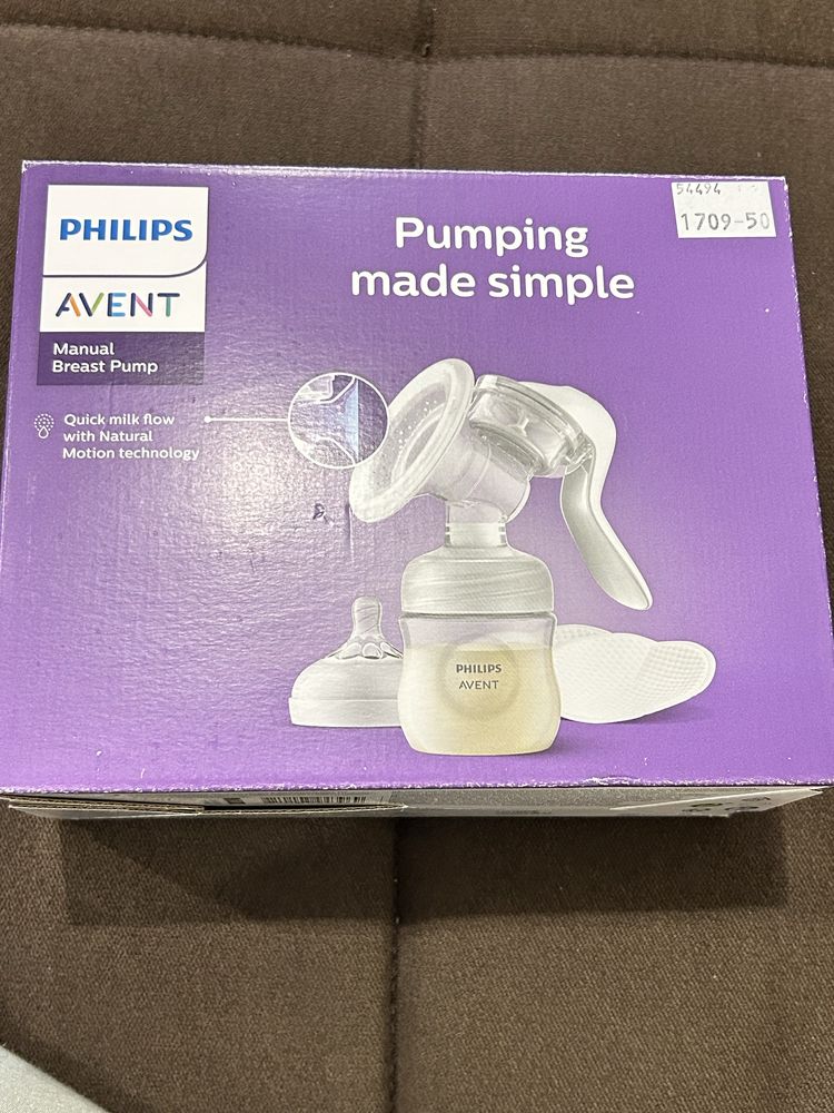 Ручний молоковідсмоктувач з пляшечкою Philips Avent