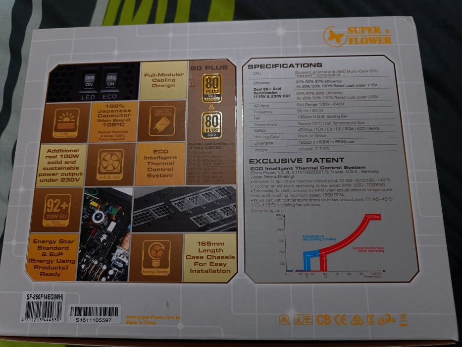 Блок питания Super Flower Leadex II 850W Gold