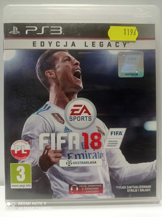 Fifa 18 gra na PS3 /zamiana również/