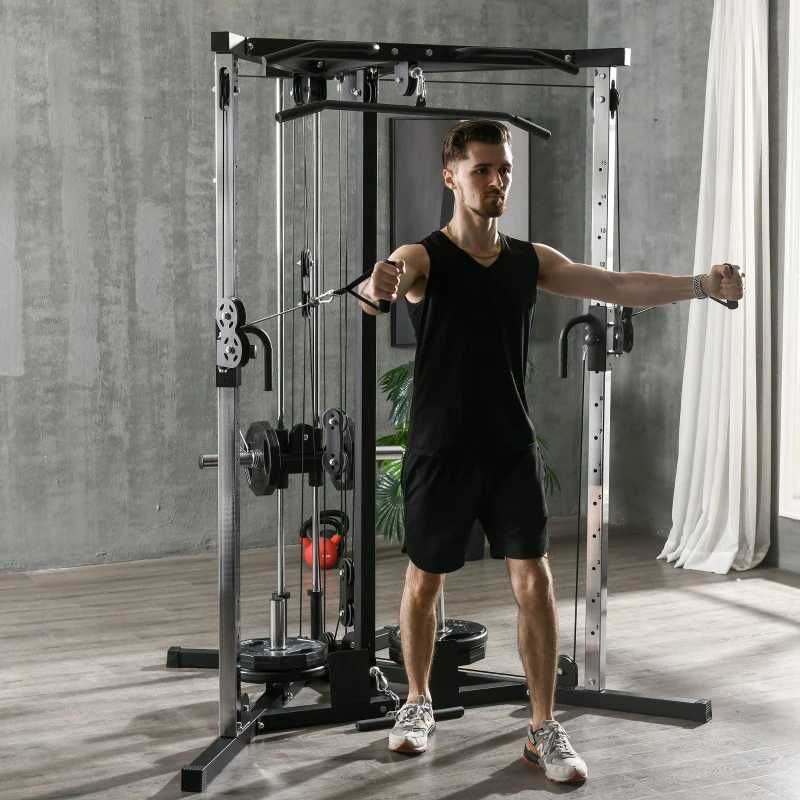 Máquina Multi Estação - Carga 120 kg - 170x139x200 cm - Preto