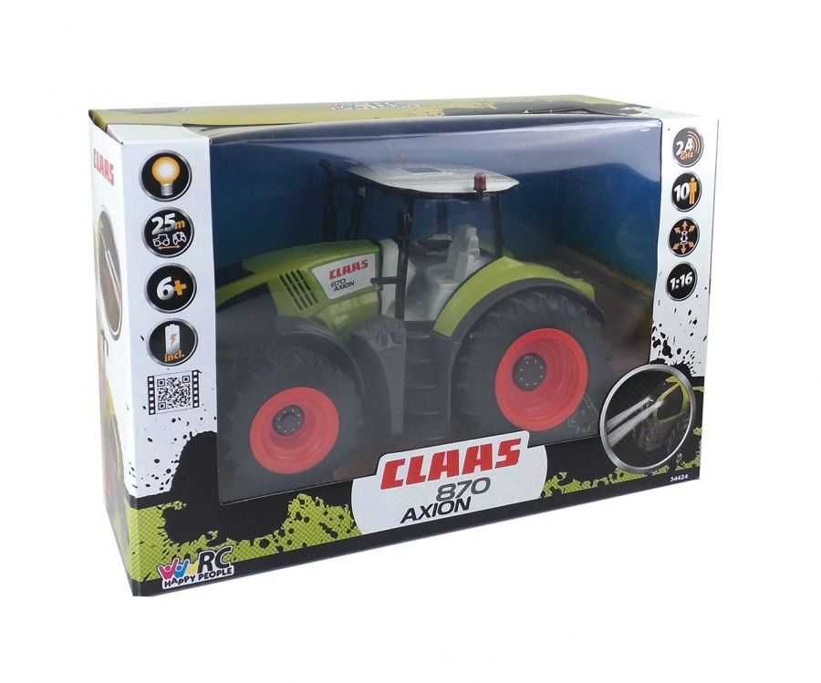 HAPPY PEOPLE 34424 Traktor Claas AXION 870 RC 1:16 Zdalnie sterowany