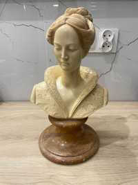 Figura rzeźba kamienna popiersie kobiety z kamienia