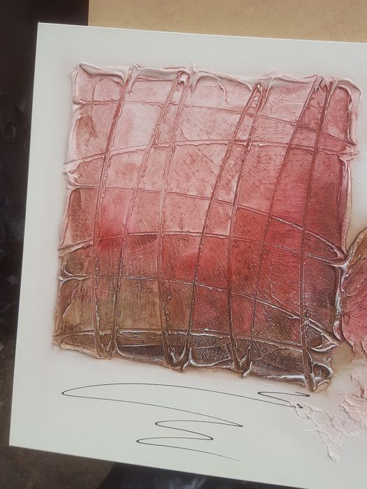 Quadro  em relevo  artesanal  do artista  Val Verde