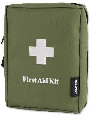 Mil-Tec Apteczka duża z wyposażeniem First Aid Kit Oliwkowa