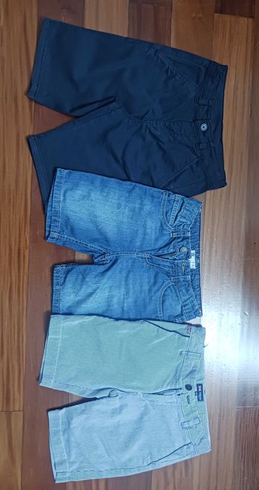 Conjunto de 3 calções para criança - 7/8 anos