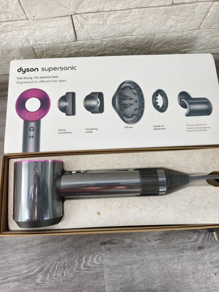 Фен для волоcся Dyson Supersonic HD08 Nickel/Fuchsia