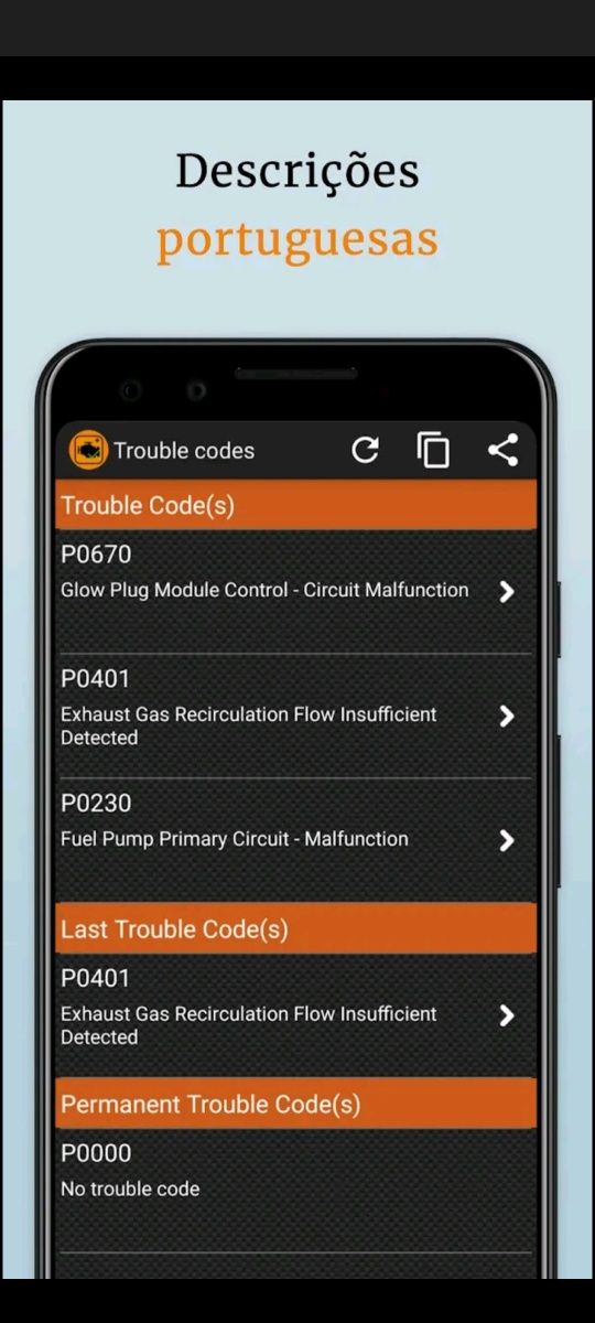 Ferramenta de Diagnóstico de Carro com Bluetooth OBD ELM