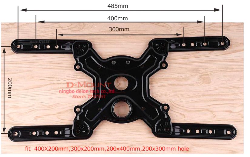 Suporte TV LED 50-60" 14-23kg sistema a gás NB F400