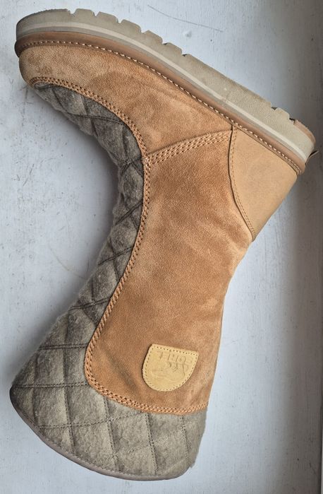 SOREL roz. 40 26 cm skóra naturalna ocieplane śniegowce