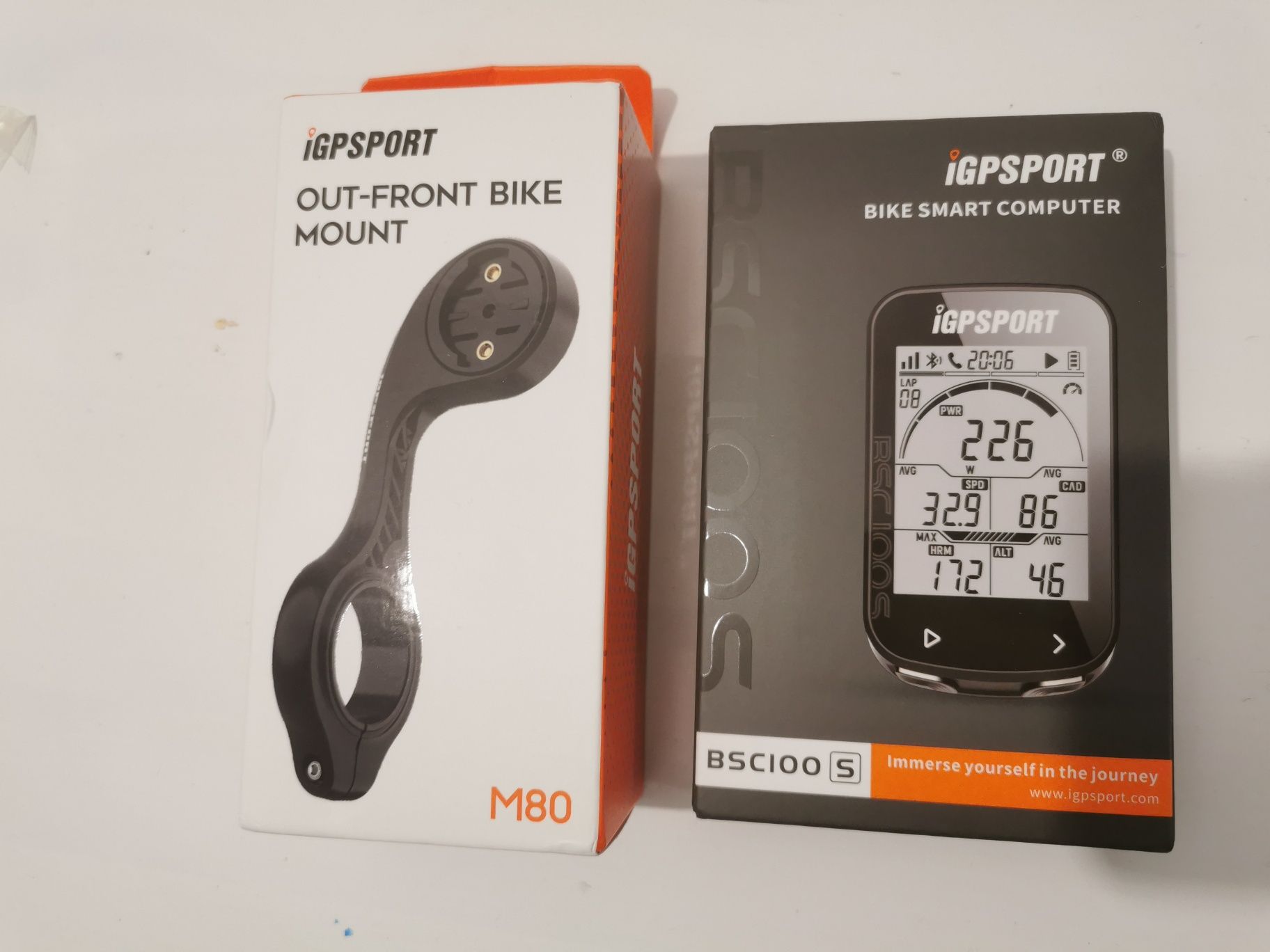 Licznik rowerowy IGPsport Bcs100, uchwyt M80, komputer, GPS, BCS100s
