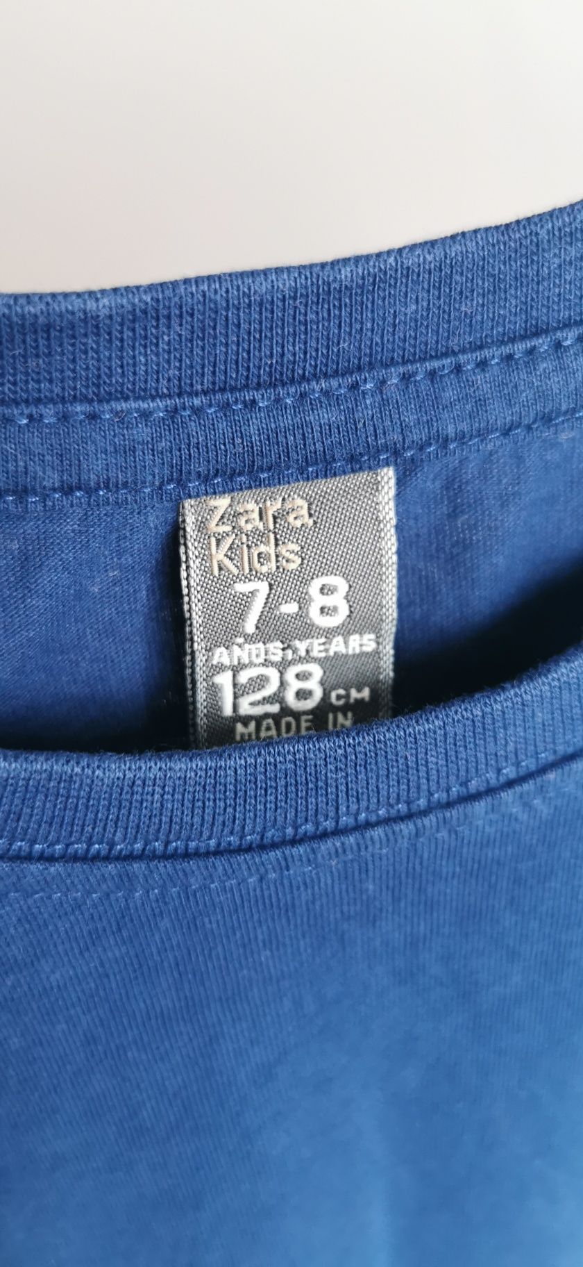 Koszulka t-shirt z krótkim rękawem basic 128 zara