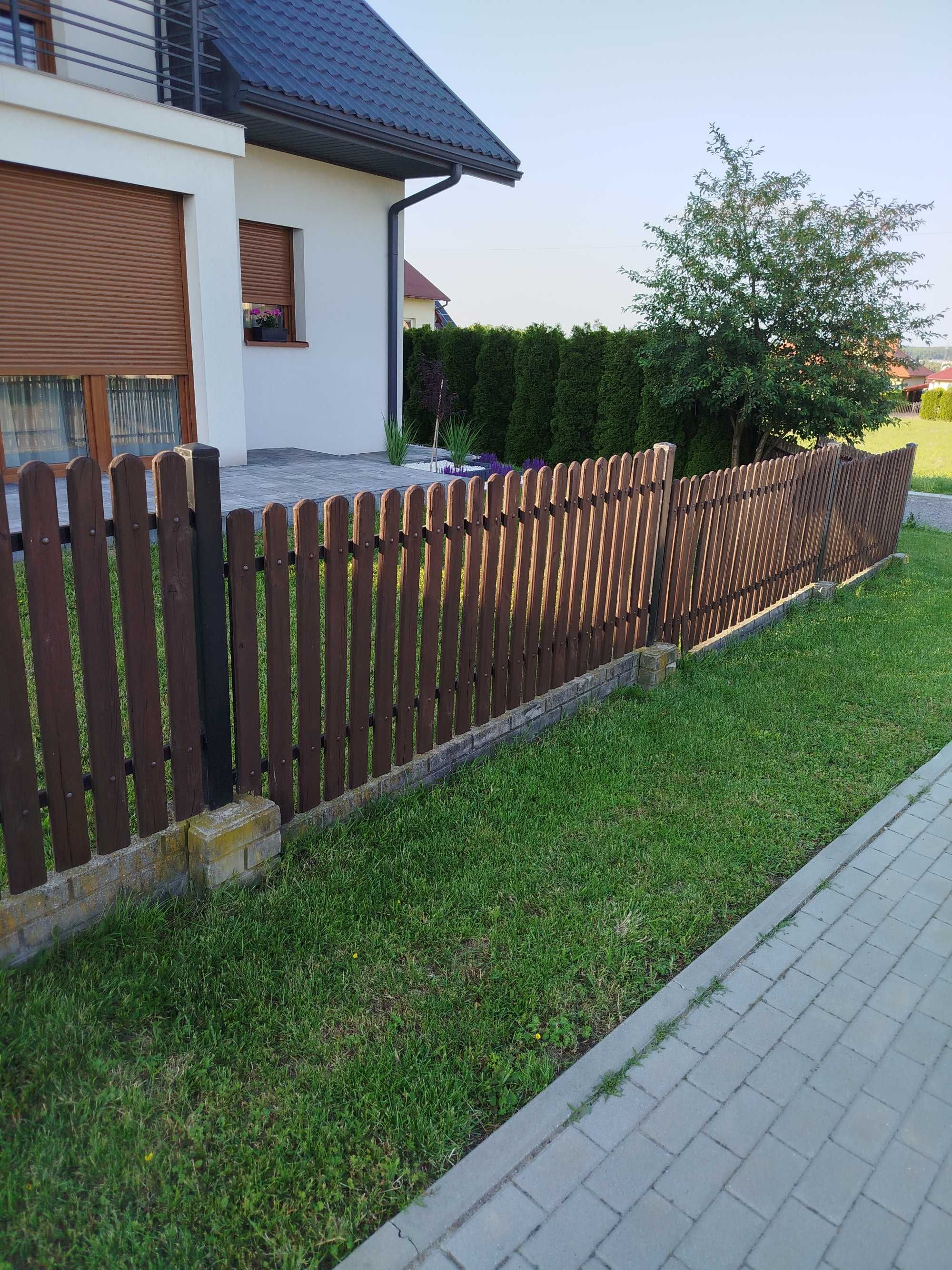 brama przesuwna 4 m + furtka+ 7 przęseł