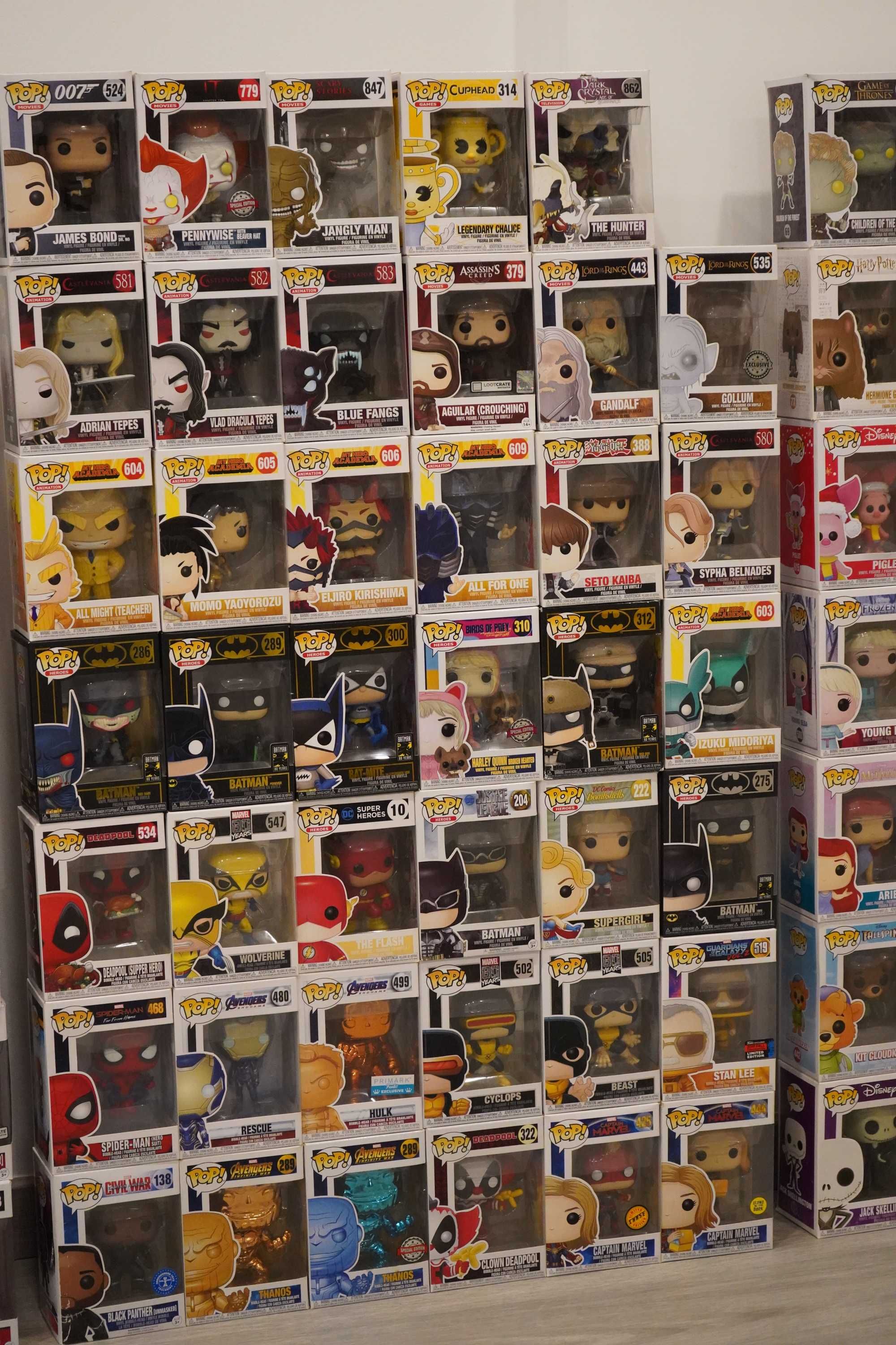 Funko Pop! +200 (Star Wars, Harry Potter, Disney, Marvel, DC, etc.)