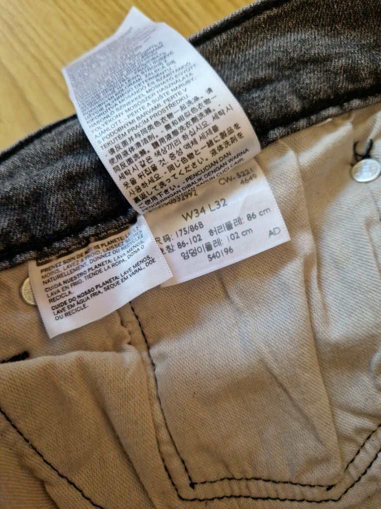 Джинси чоловічі Levi's 510 W34 L32  (Levis/Левайс) Original