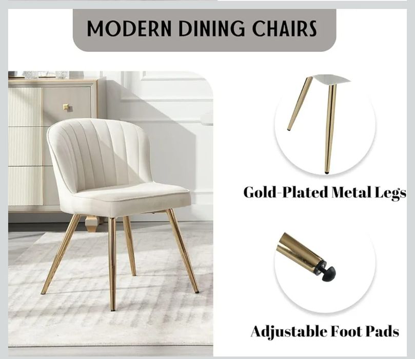 Nowe krzesła dwie sztuki aksamitne obicie salon,jadalnia,toaletka