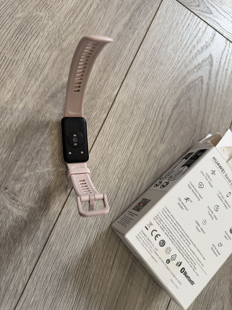 Zegarek opaska sportowa Huawei Smart Band 8 różowy + folia