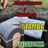 Zbiornik Betonowy Kompleksowo Wykop Deszczówka Szambo Piwniczka