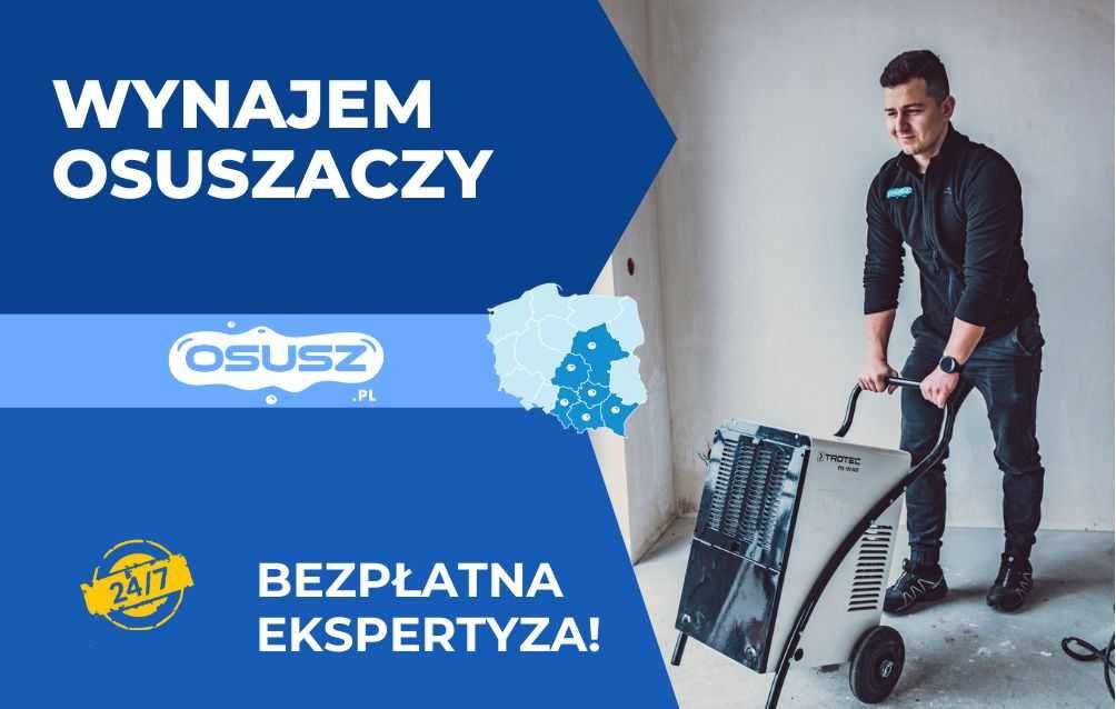Osuszacz budowlany TROTEC, osuszanie, pochłaniacz wilgoci WYNAJEM