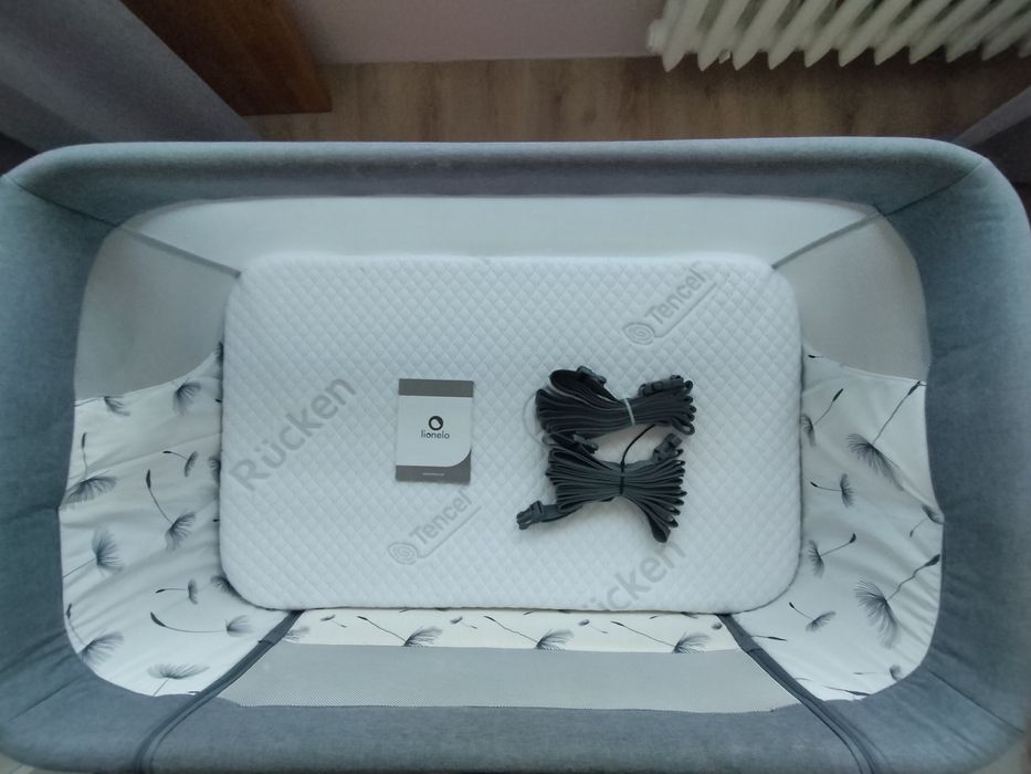 Sprzedam łóżeczko/dostawkę Lionelo Leonia Plus Grey Stone 3w1