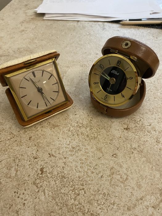 Часы-будильник дорожные механические винтажные