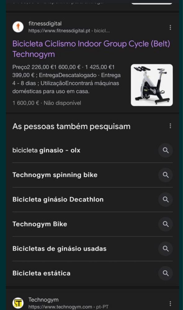 Bicicleta tecnogym