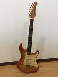 Guitarra elétrica YAMAHA PAC 412 e amplificador Mustang